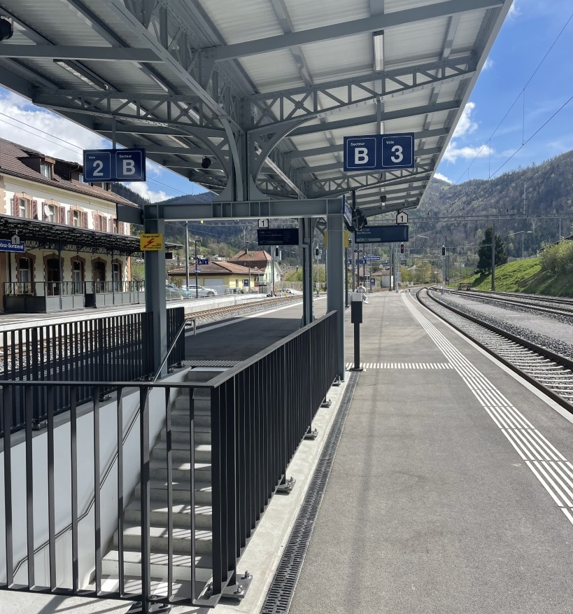 Nouvelles marquises Gare Sonceboz-Sombeval