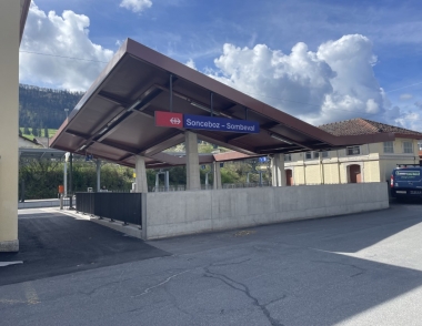 Nouvelles marquises Gare Sonceboz-Sombeval