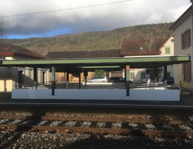 Nouvelles marquises Gare Sonceboz-Sombeval